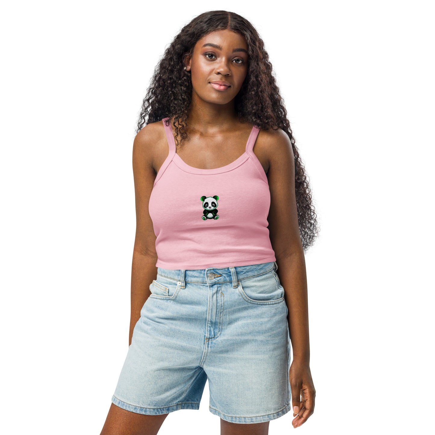 KBBNG Panda Women’s Micro-Rib Tank Top