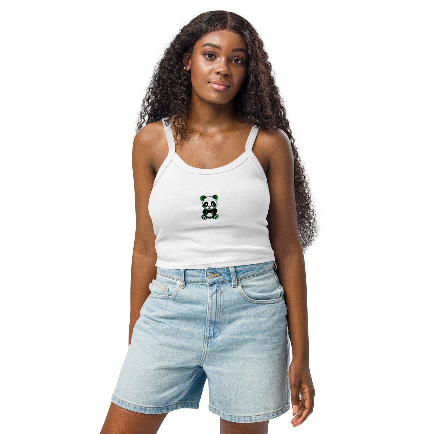 KBBNG Panda Women’s Micro-Rib Tank Top