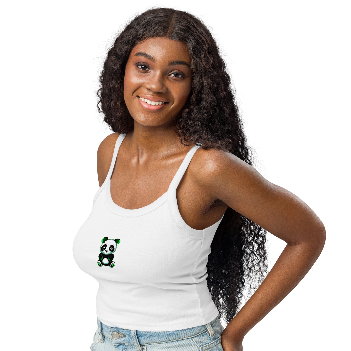 KBBNG Panda Women’s Micro-Rib Tank Top