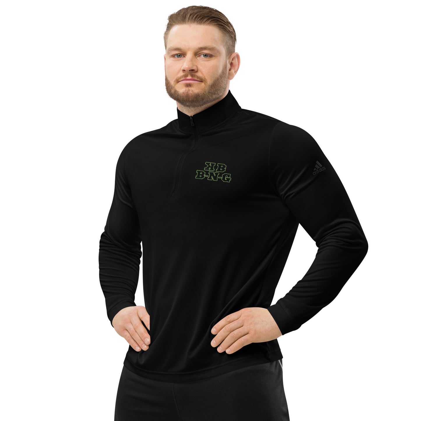 Adidas Green KBBNG Quarter Zip Pullover