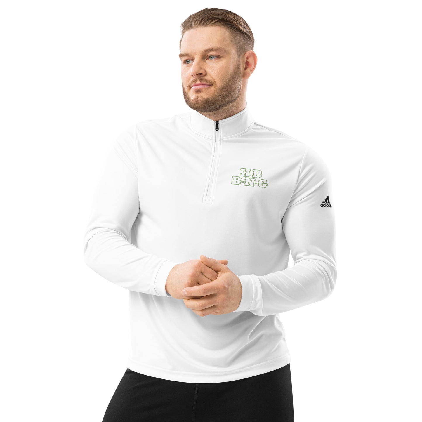 Adidas Green KBBNG Quarter Zip Pullover