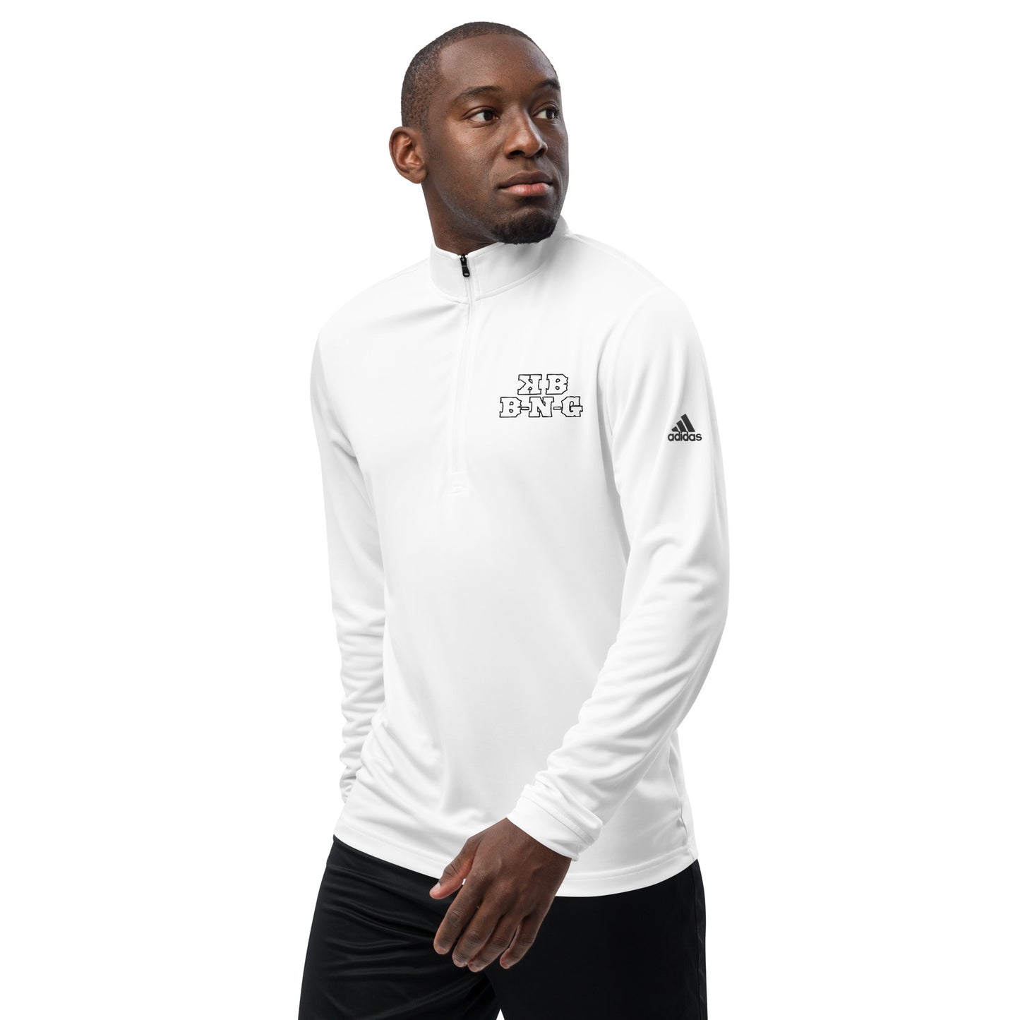 Adidas KBBNG White Quarter Zip Pullover
