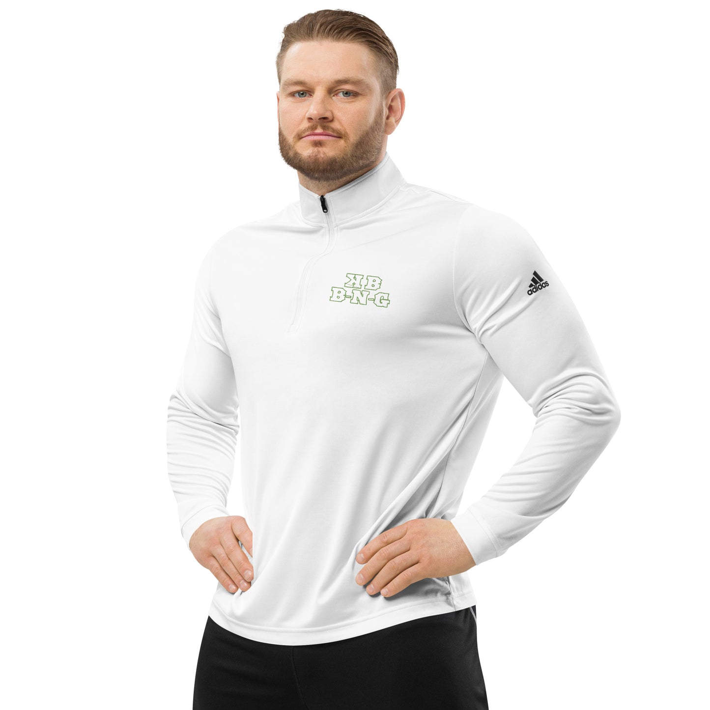 Adidas Green KBBNG Quarter Zip Pullover