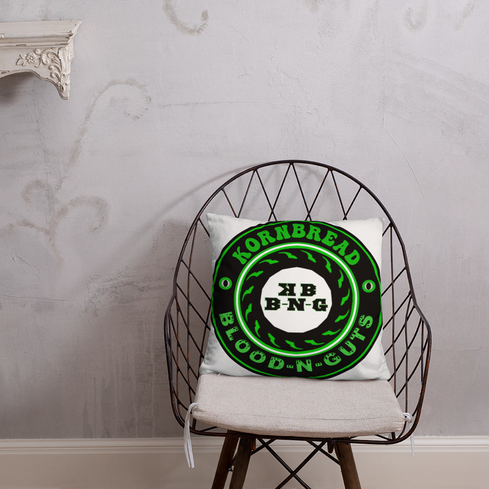 KBBNG Badge White Pillow