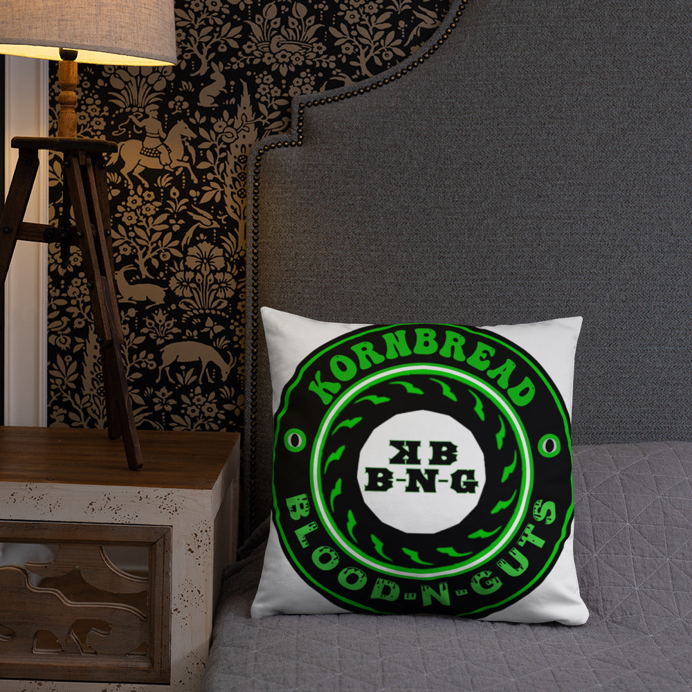 KBBNG Badge White Pillow