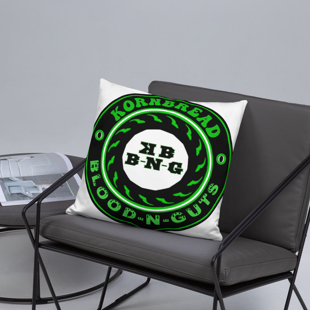 KBBNG Badge White Pillow