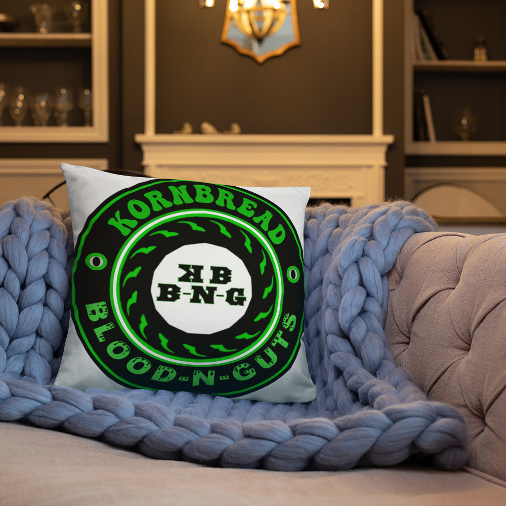 KBBNG Badge White Pillow