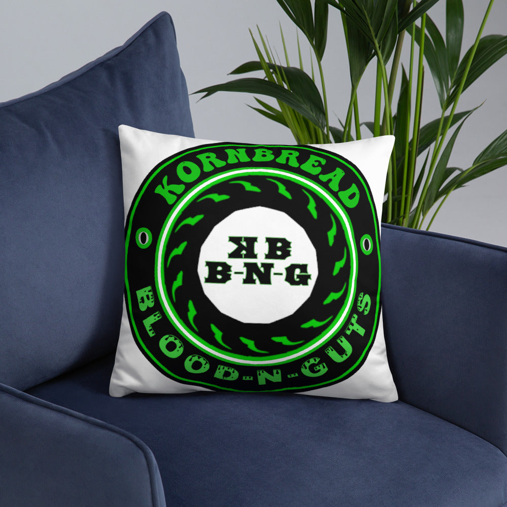 KBBNG Badge White Pillow