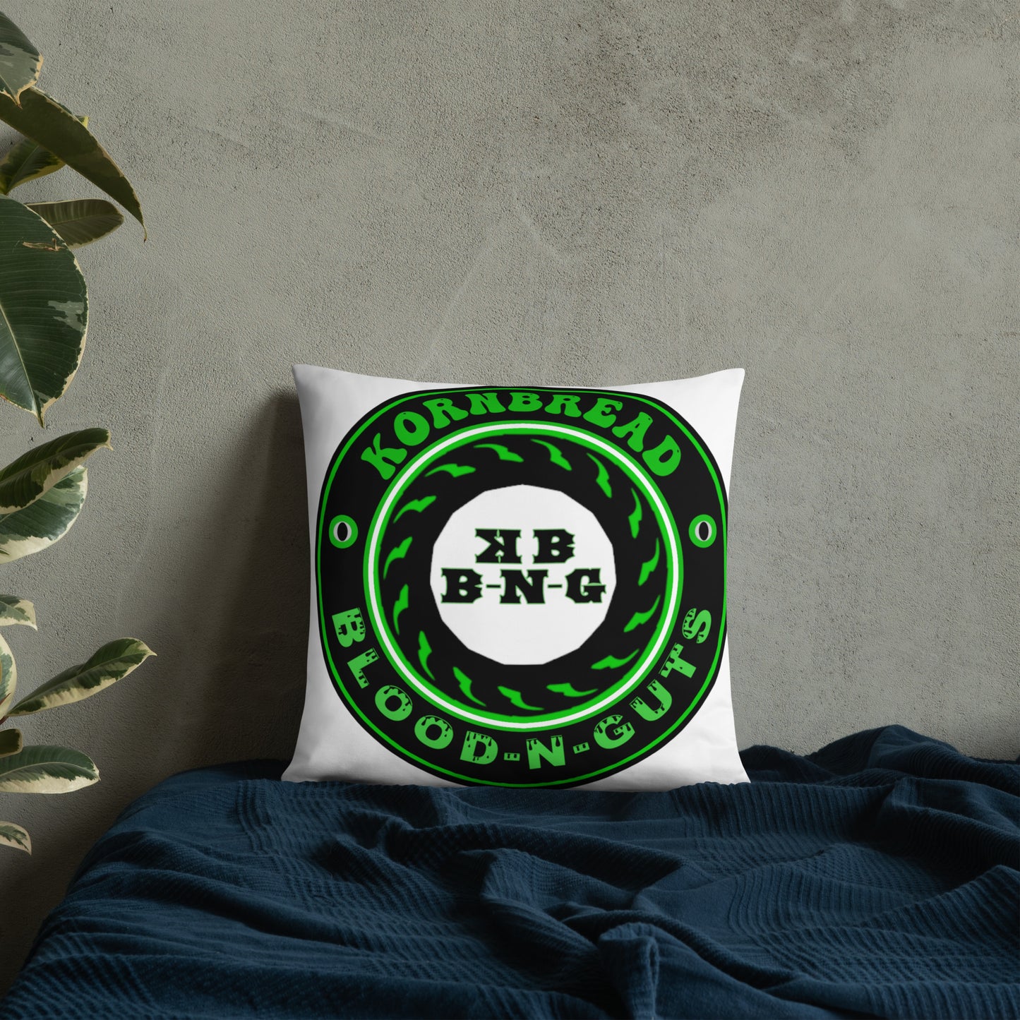 KBBNG Badge White Pillow
