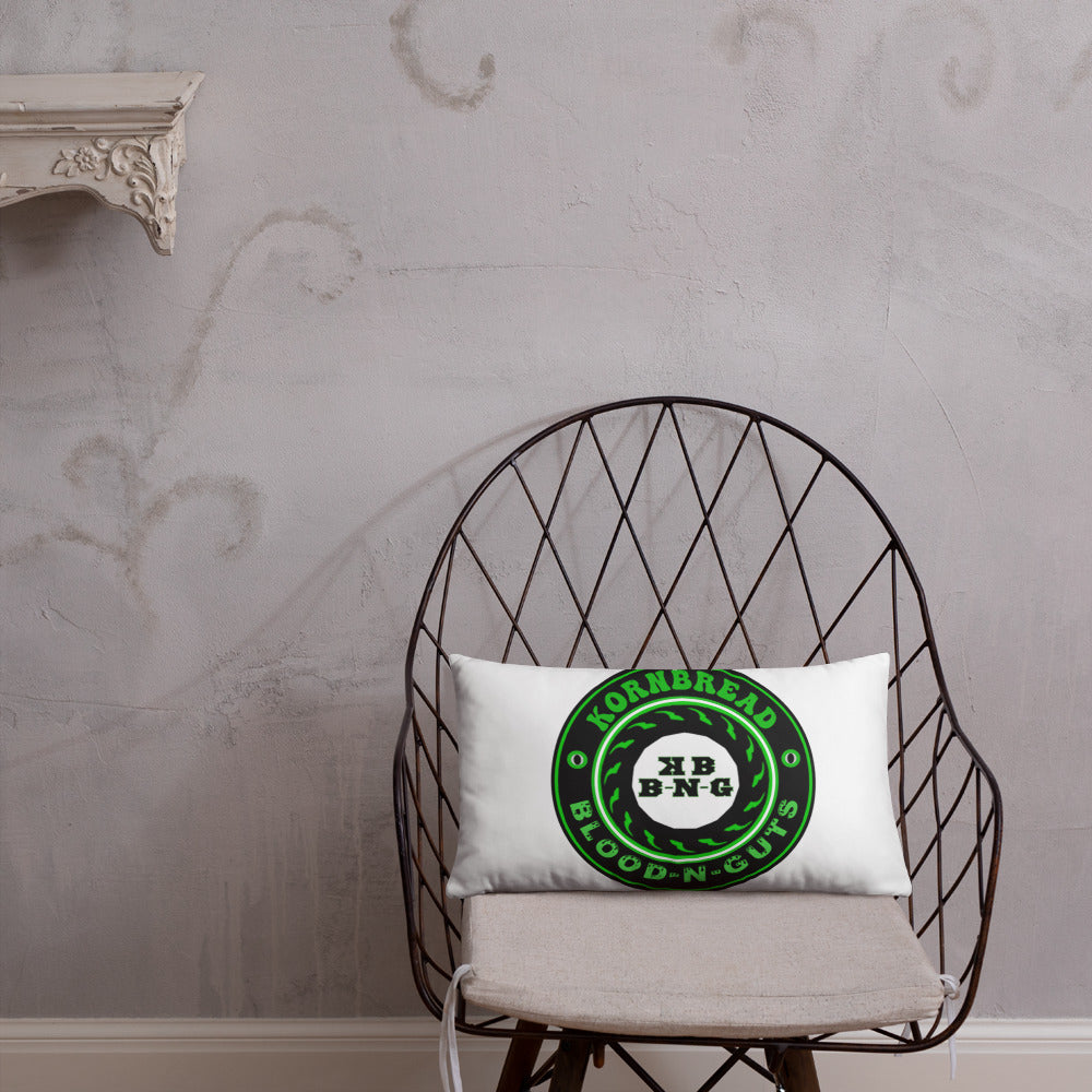 KBBNG Badge White Pillow