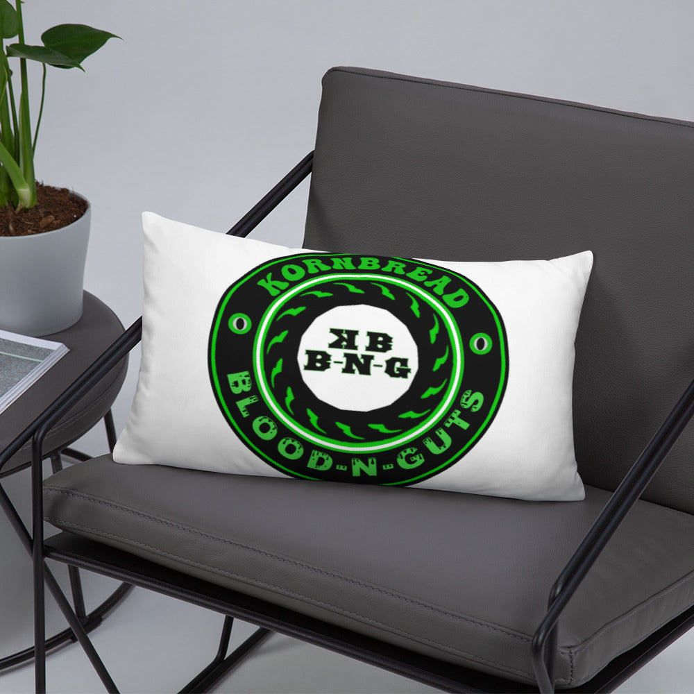 KBBNG Badge White Pillow