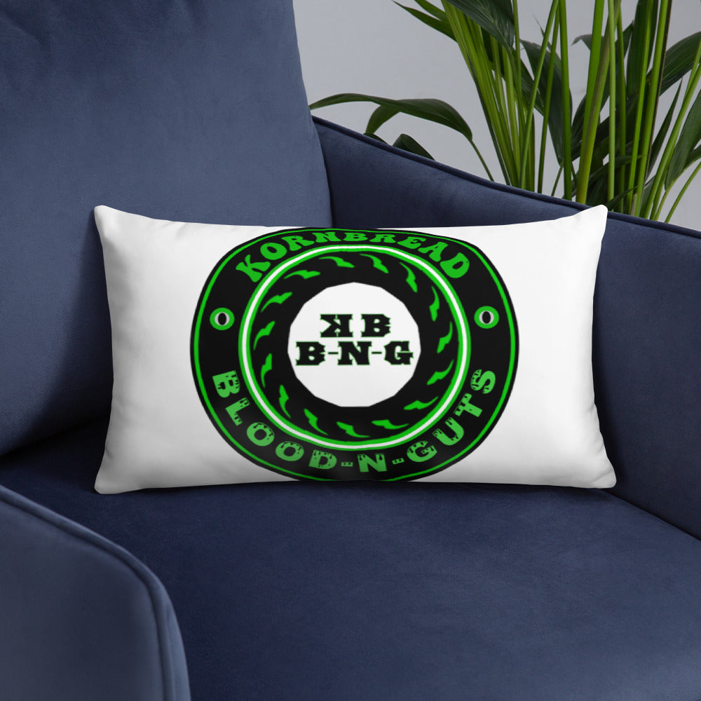 KBBNG Badge White Pillow