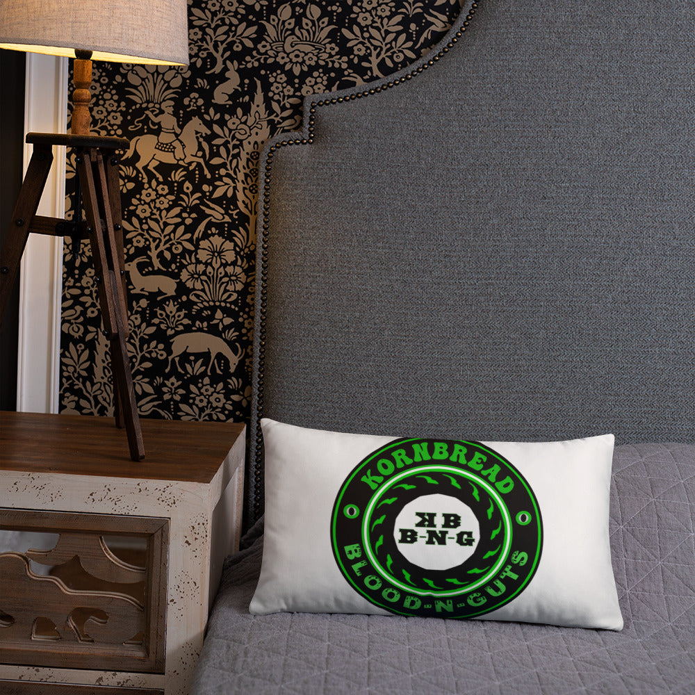 KBBNG Badge White Pillow