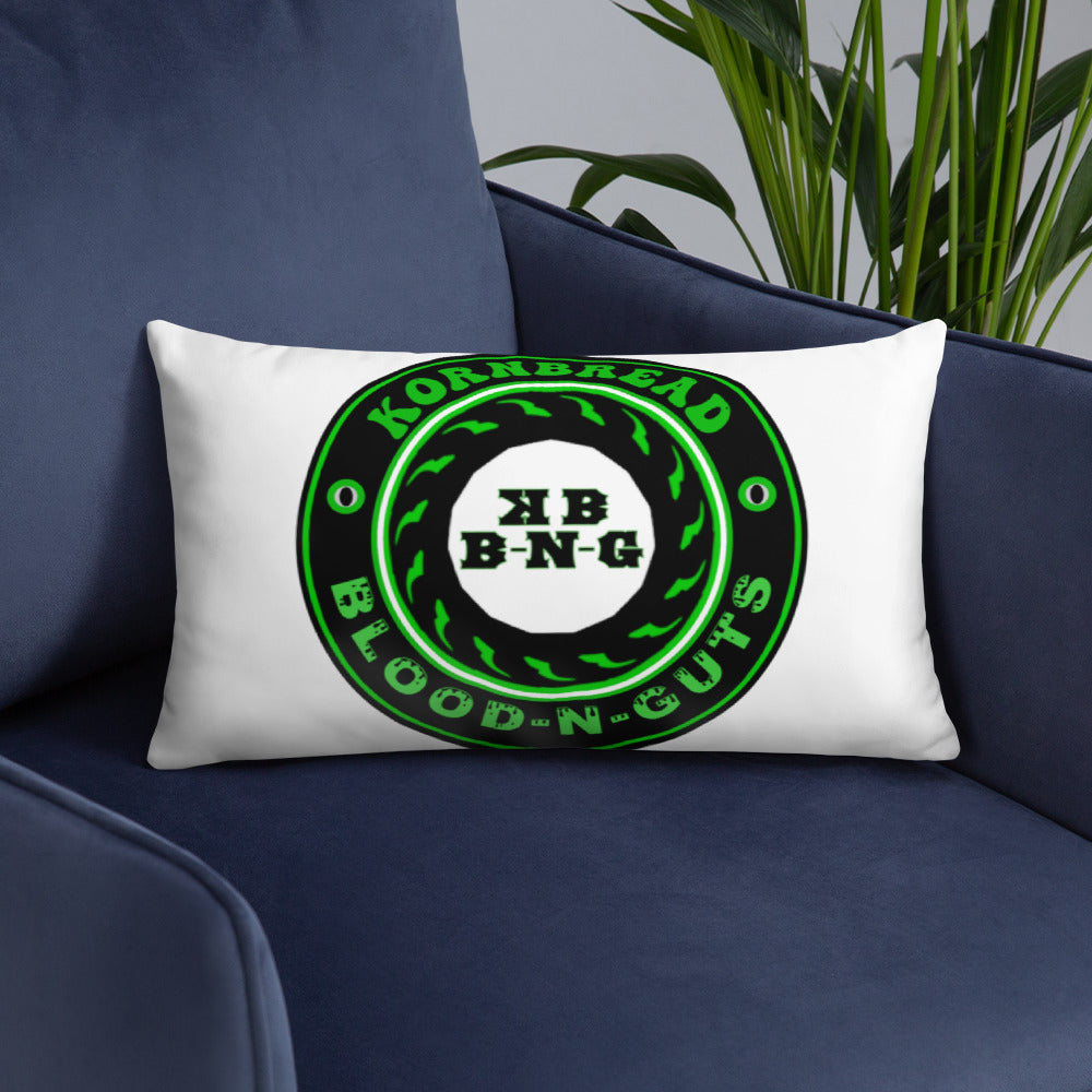 KBBNG Badge White Pillow