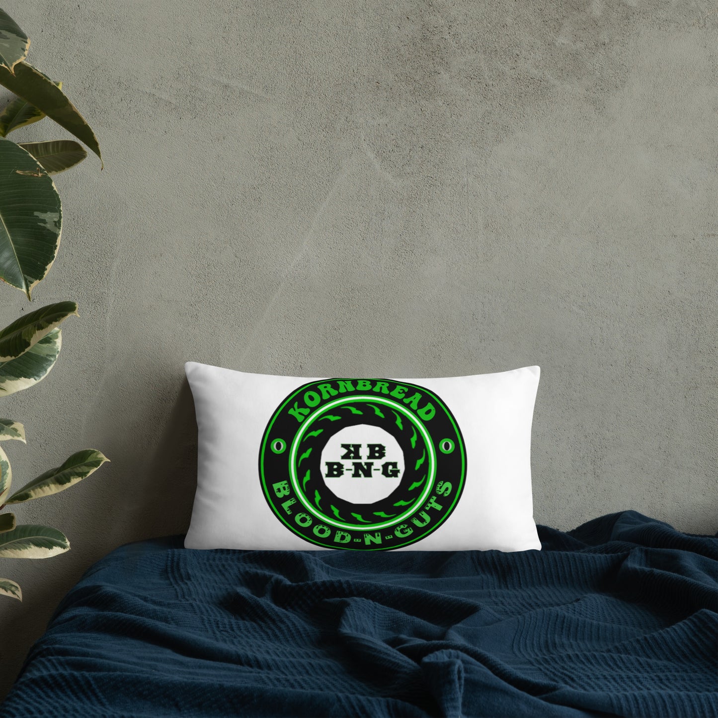 KBBNG Badge White Pillow