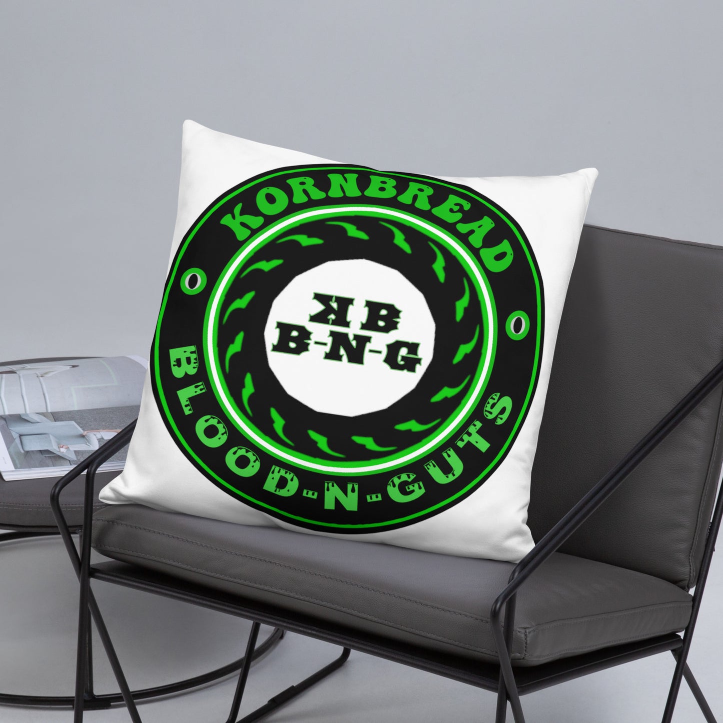 KBBNG Badge White Pillow