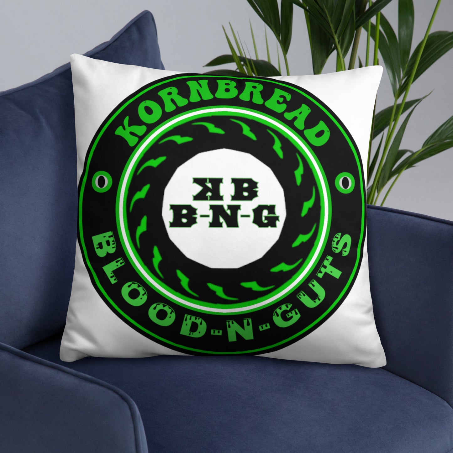 KBBNG Badge White Pillow