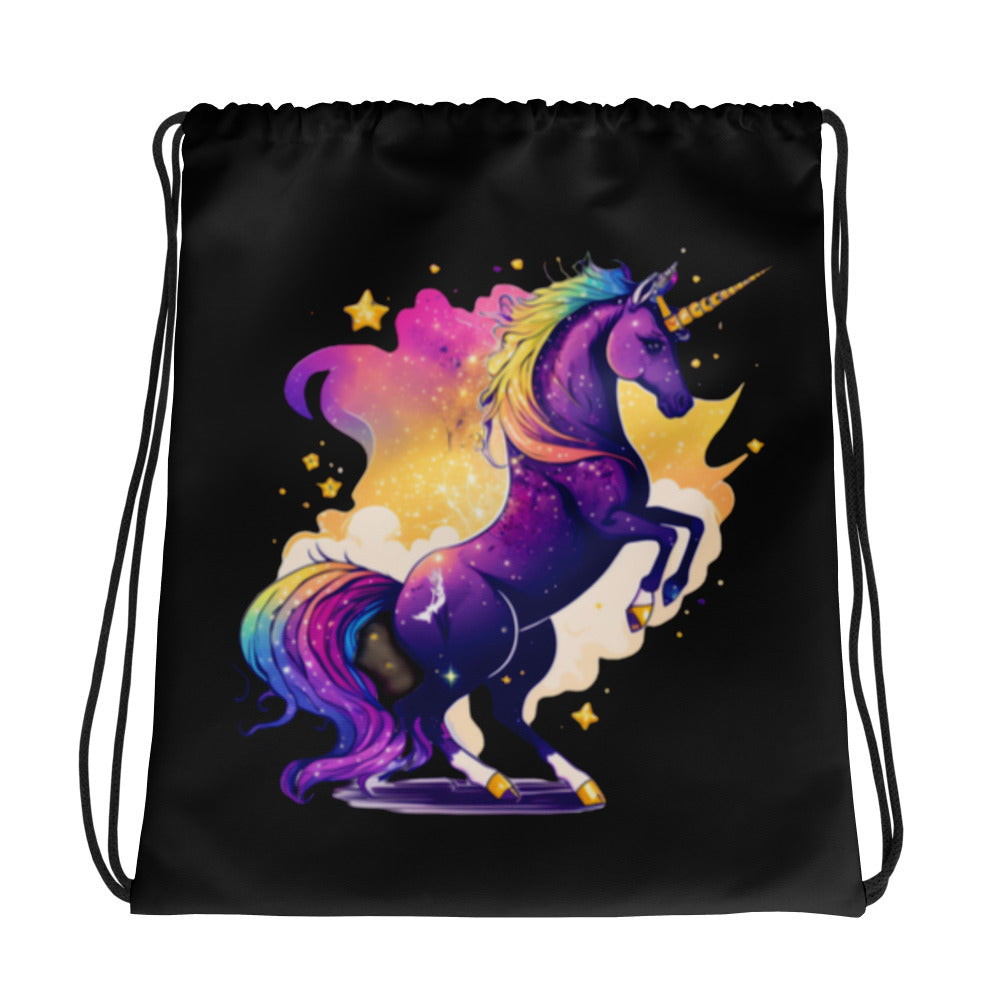 Wondering Unicorn Drawstring Bag