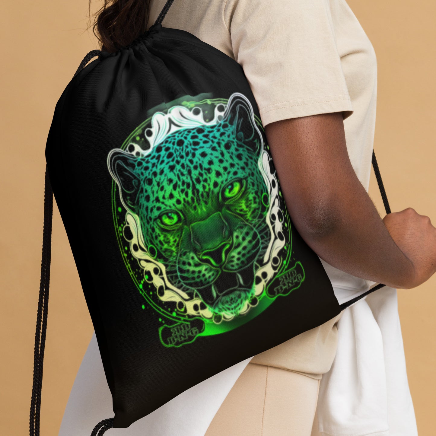 Jarring Jaguar Drawstring Bag
