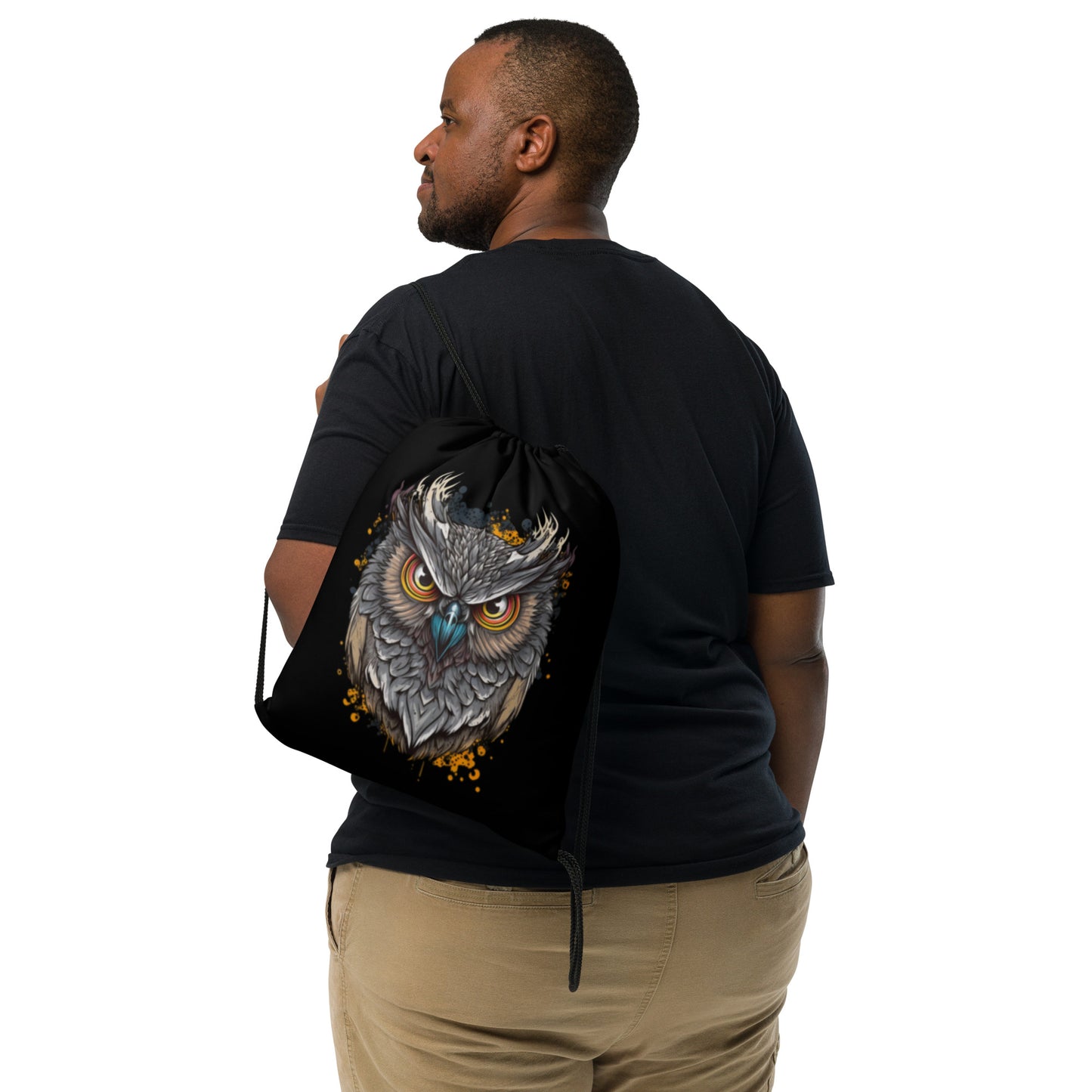 Wise Owl Drawstring Bag