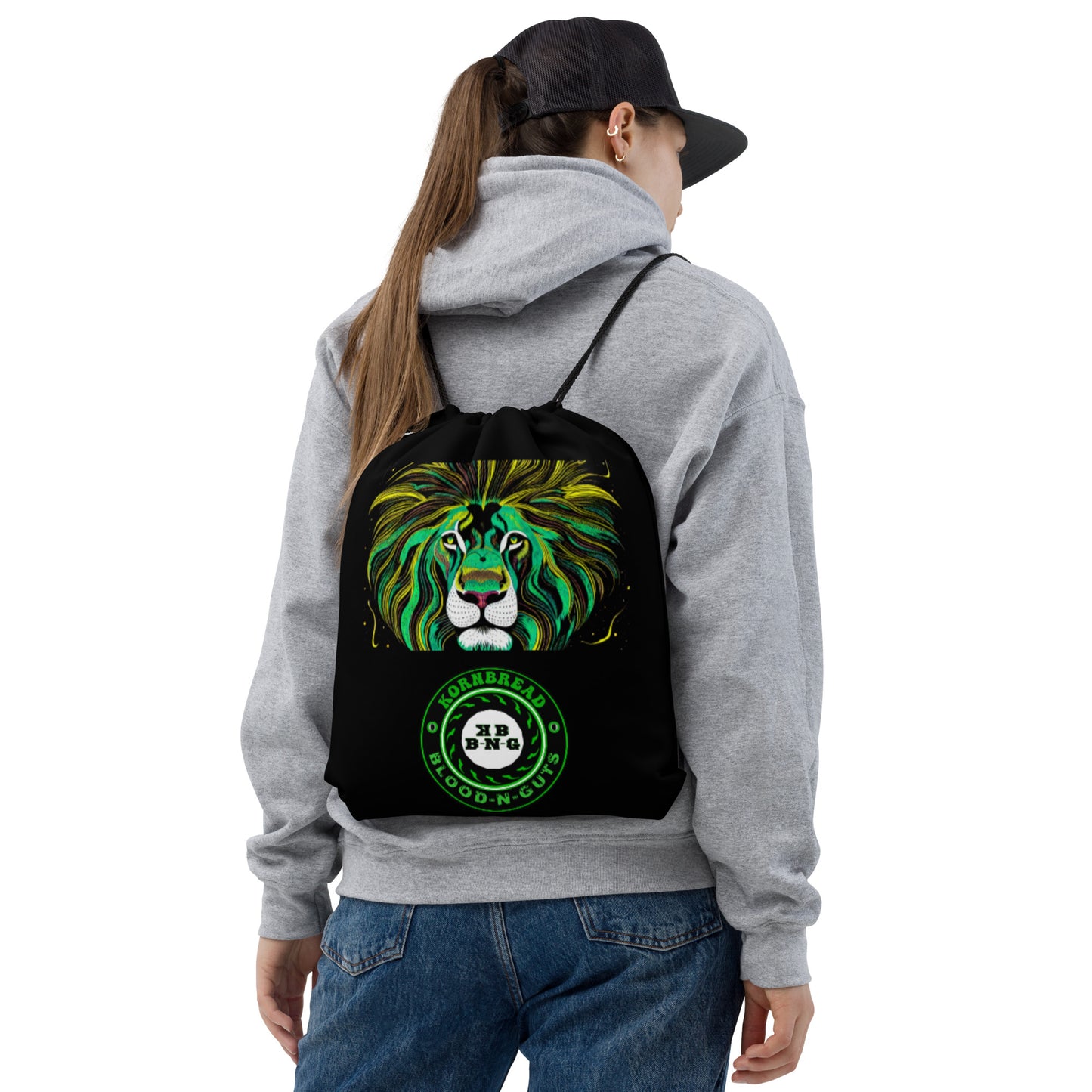 "Are You Lion?" Drawstring Bag+