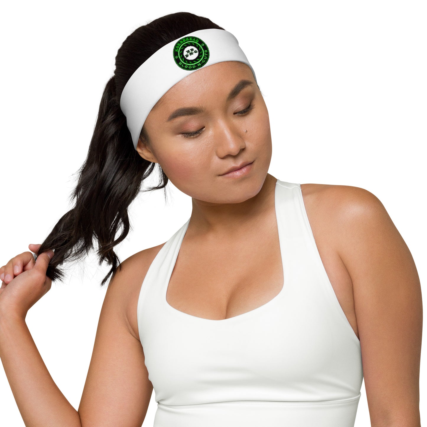 KBBNG White Badge Headband