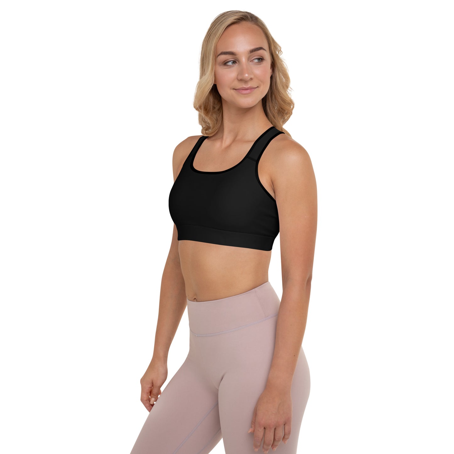 "No B.S." Padded Sports Bra (Black)