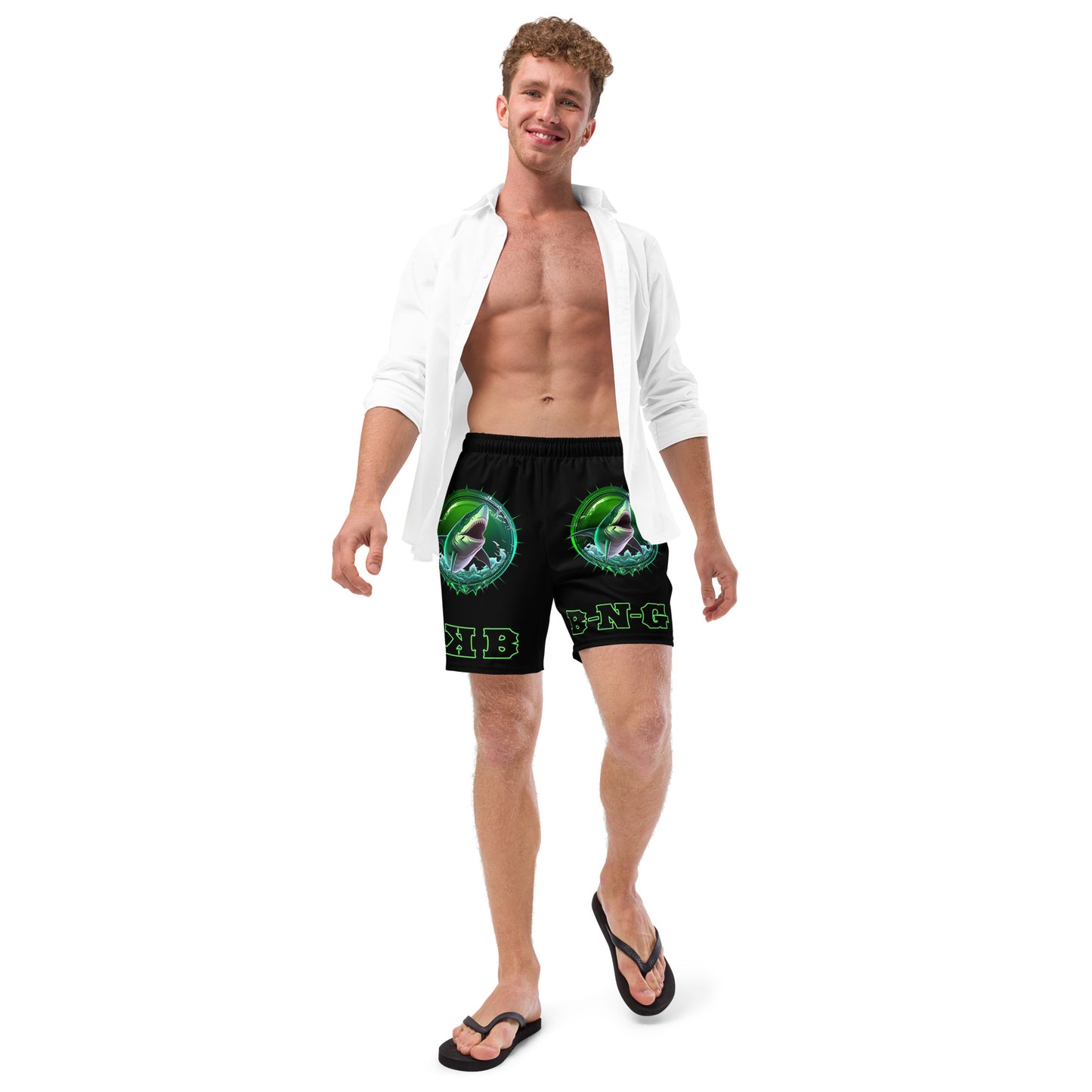 Seditious Sharks Men's Swim Trunks