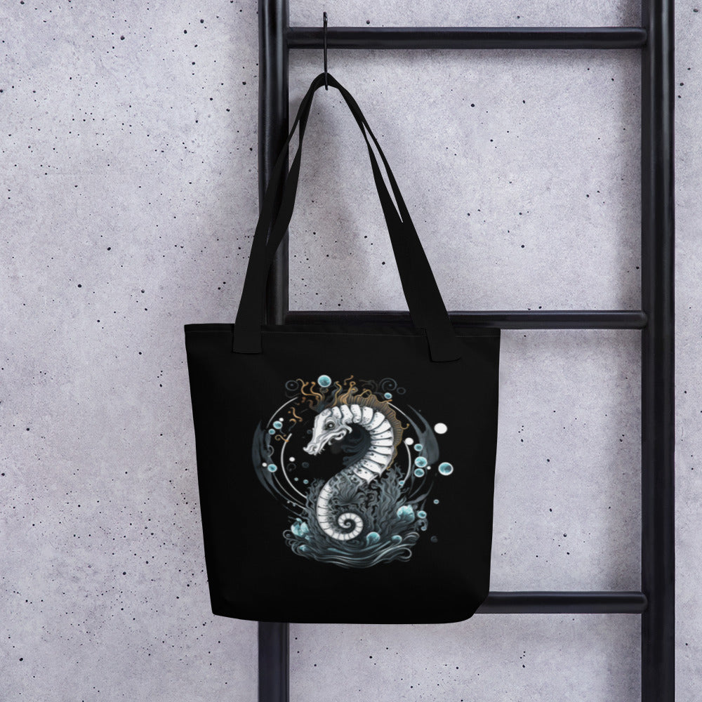 Stoic Seahorse Tote Bag