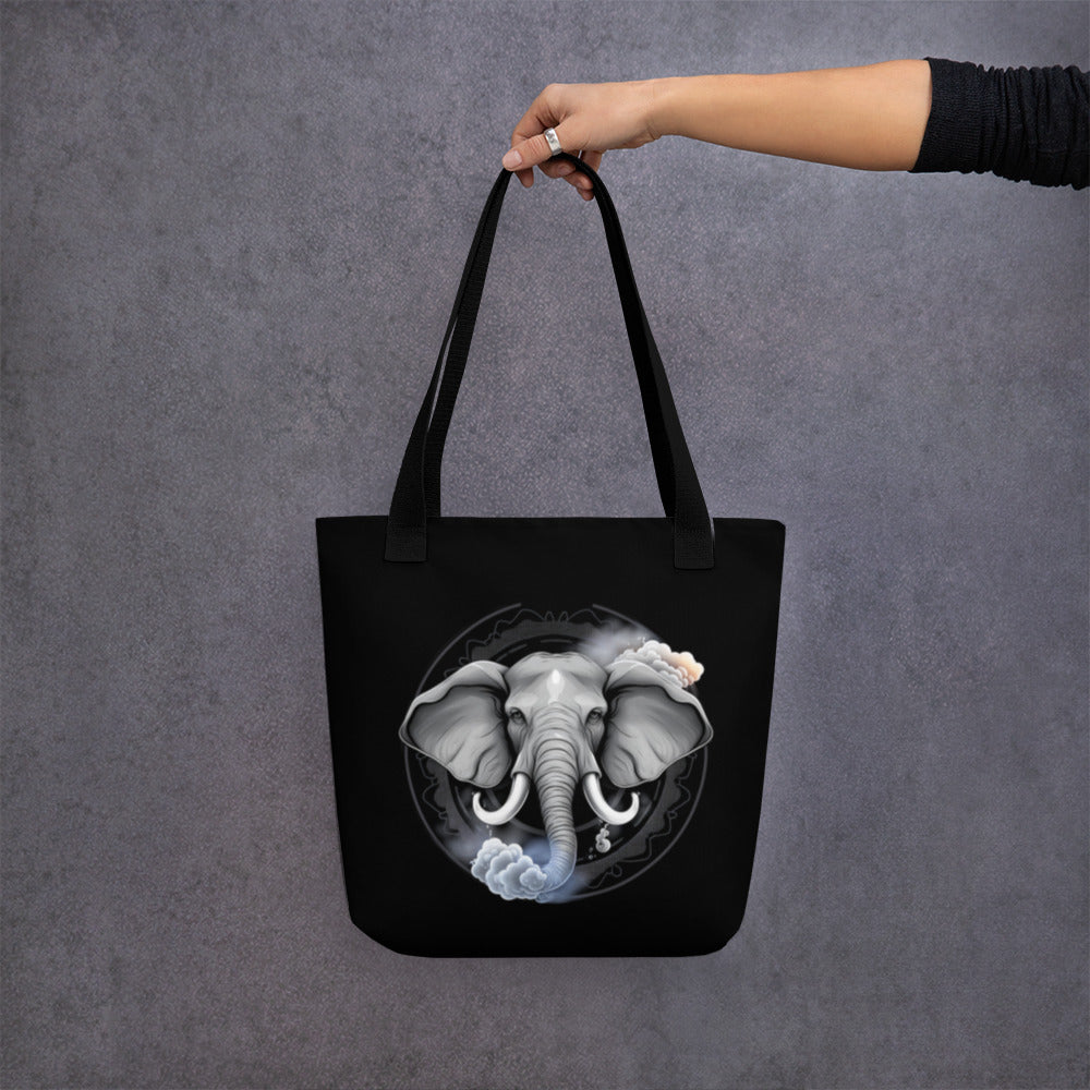 Elephant Storm Tote Bag