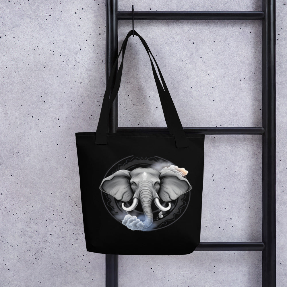 Elephant Storm Tote Bag