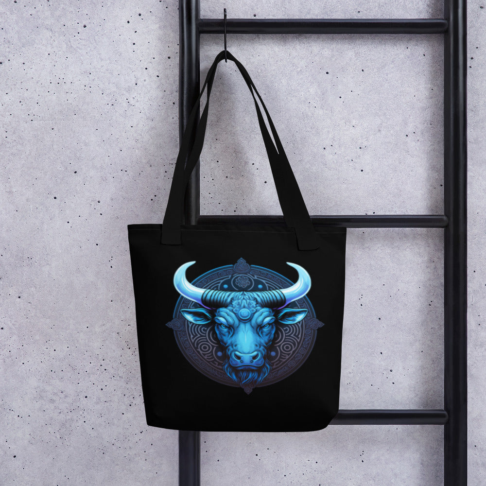 Blue Bull Tote Bag