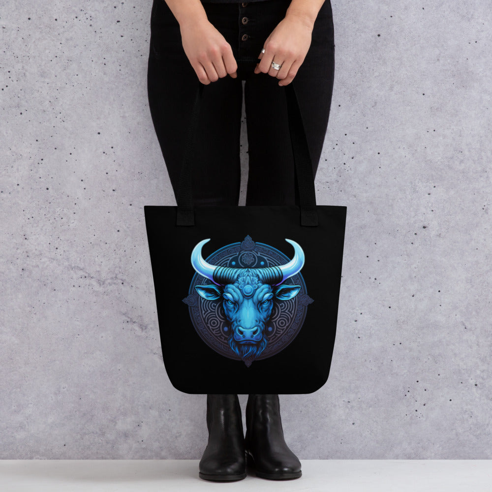 Blue Bull Tote Bag