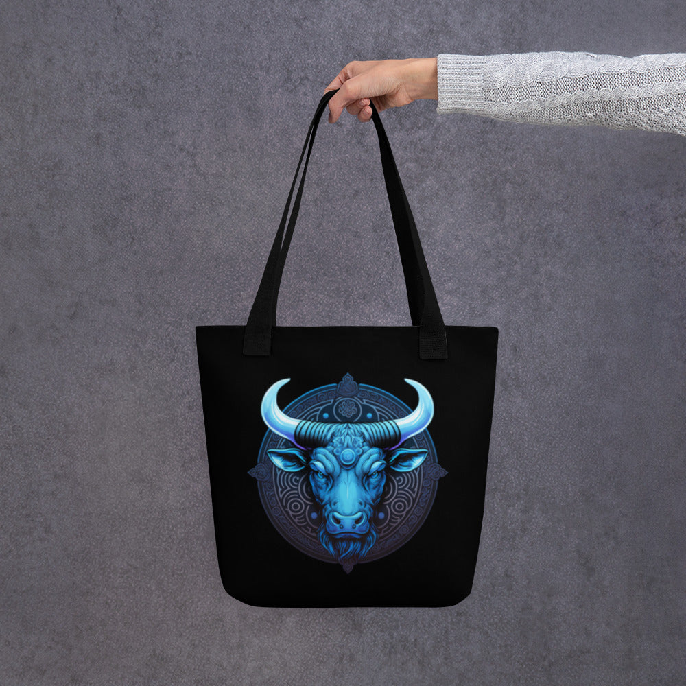 Blue Bull Tote Bag