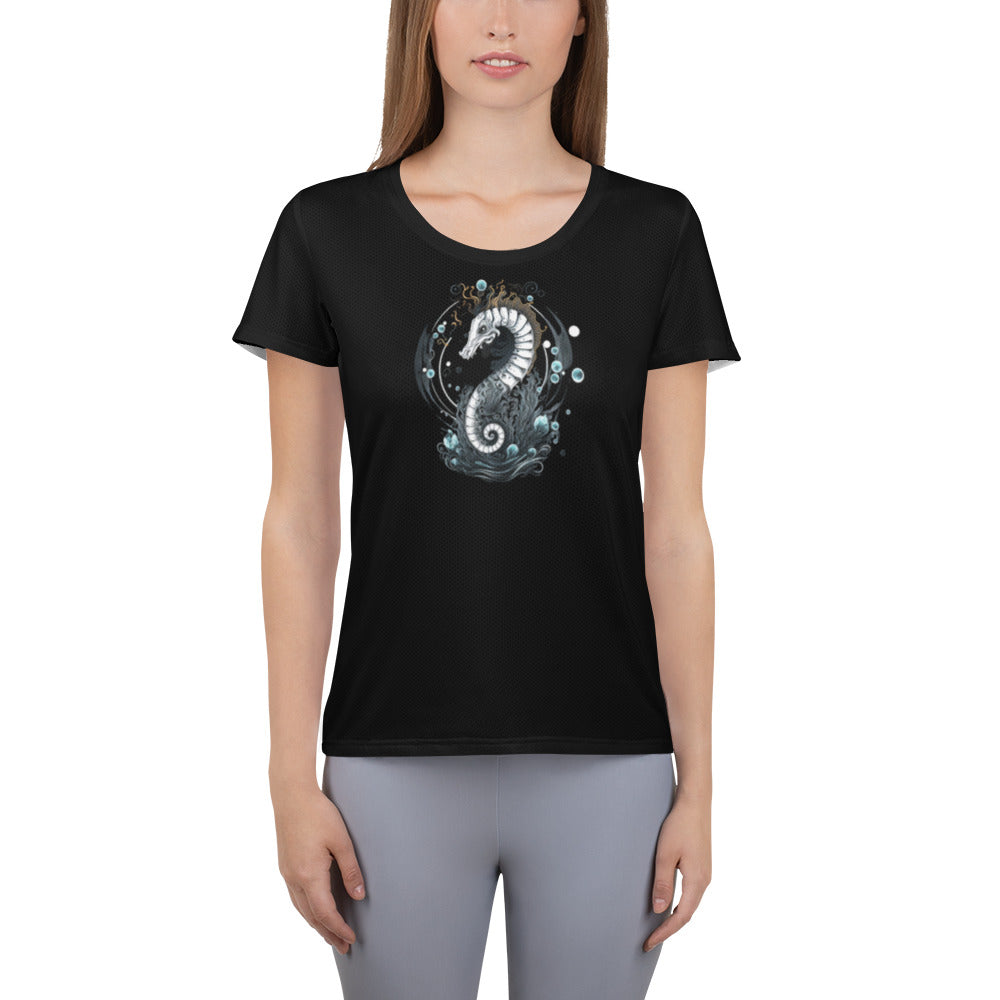 Stoic Seahorse Women's Athletic T-shirt