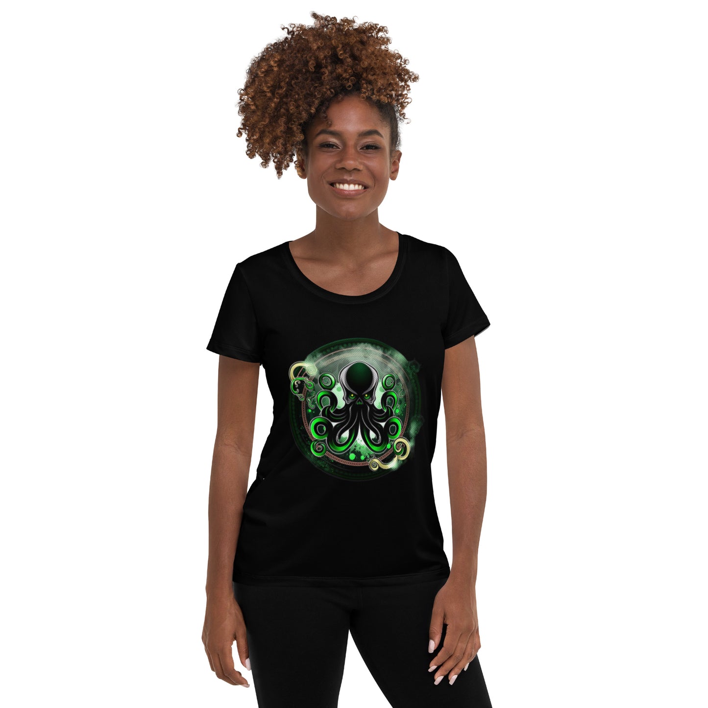 Shadow Squid Women's Athletic T-Shirt