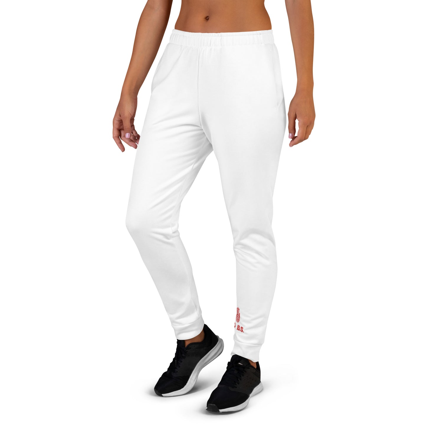 "No B.S." Women's Joggers (White)