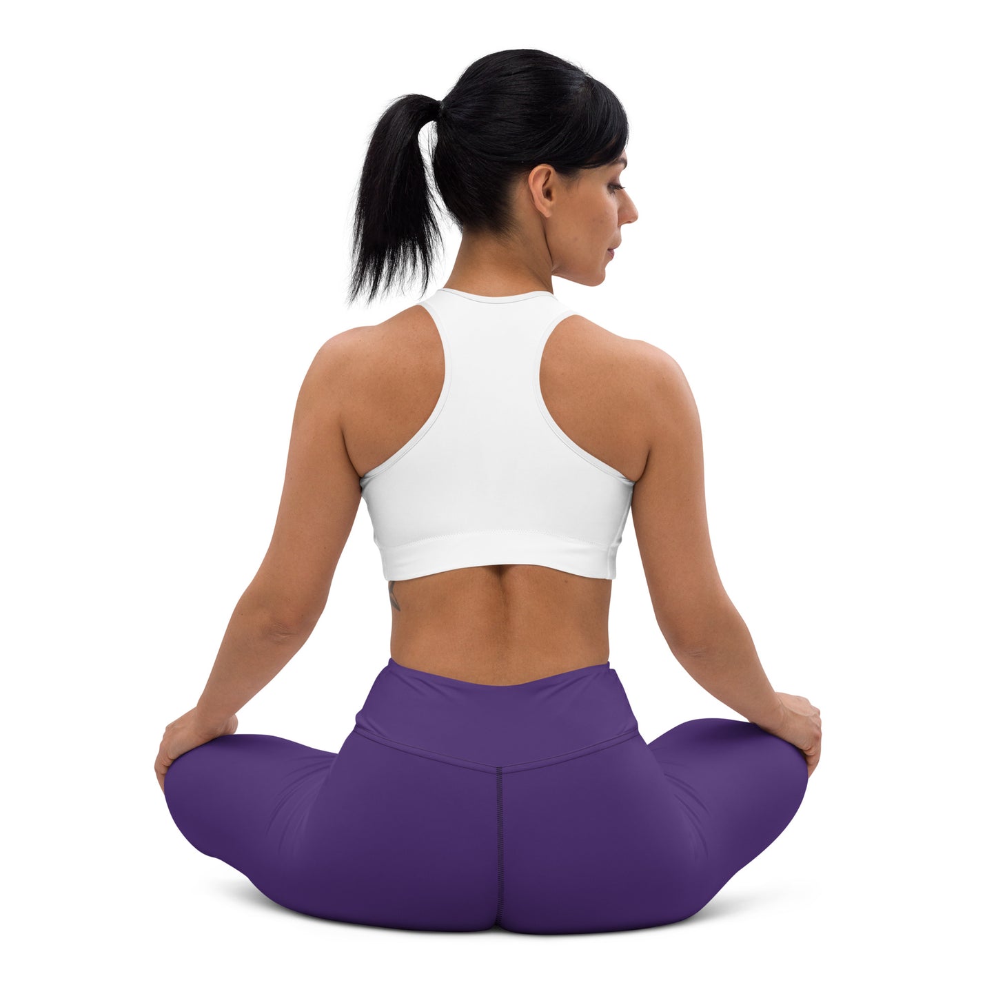 "No B.S." Yoga Leggings (Purple)