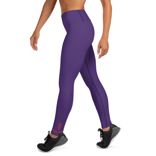 "No B.S." Yoga Leggings (Purple)