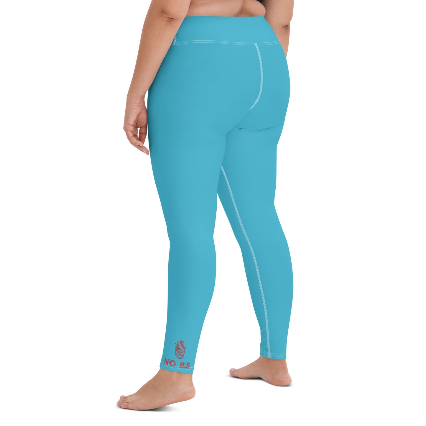 "No B.S." Yoga Leggings (Sky Blue)