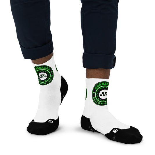 KBBNG Badge Ankle Socks (White)