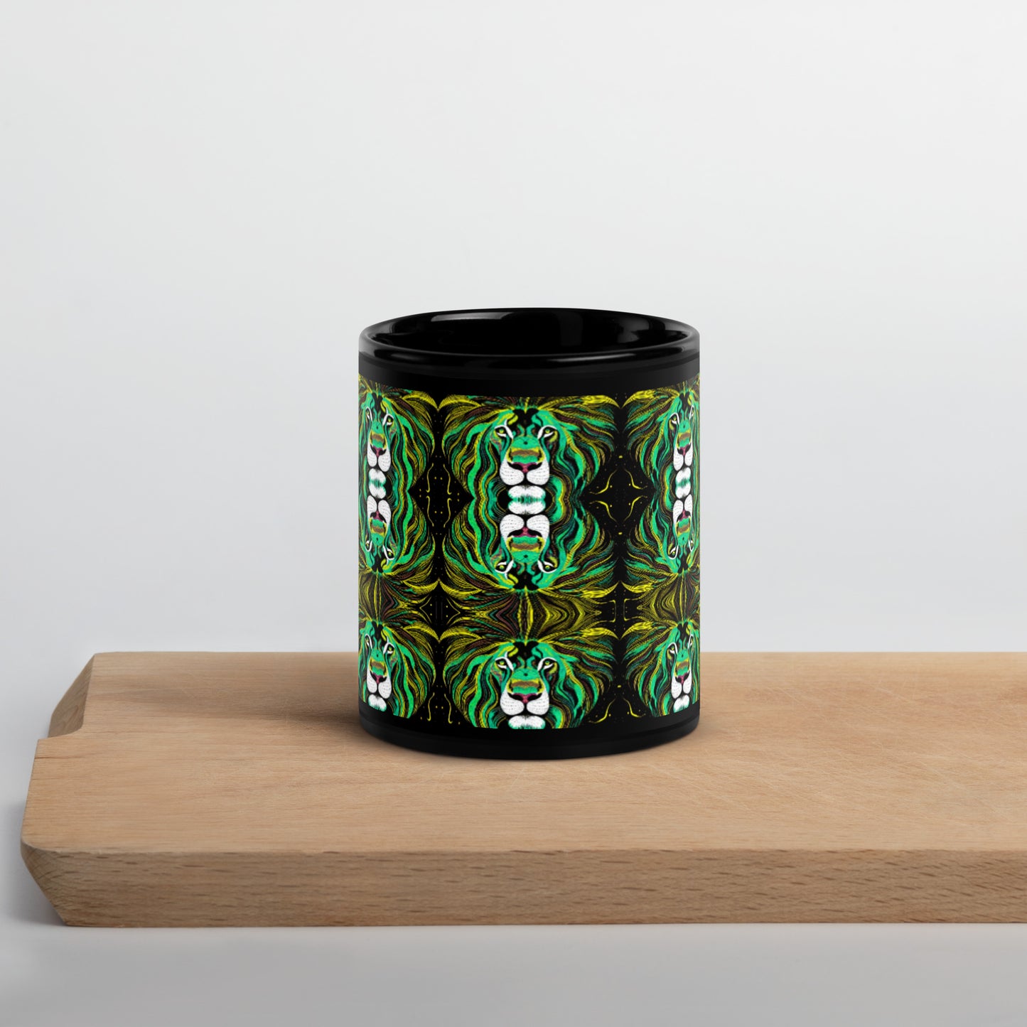 "Are You Lion? Black Glossy Mug