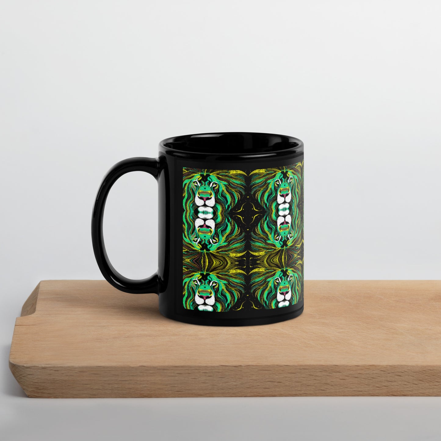 "Are You Lion? Black Glossy Mug
