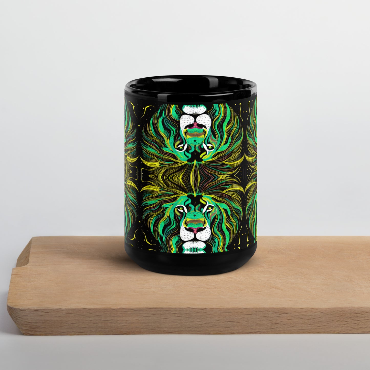 "Are You Lion? Black Glossy Mug