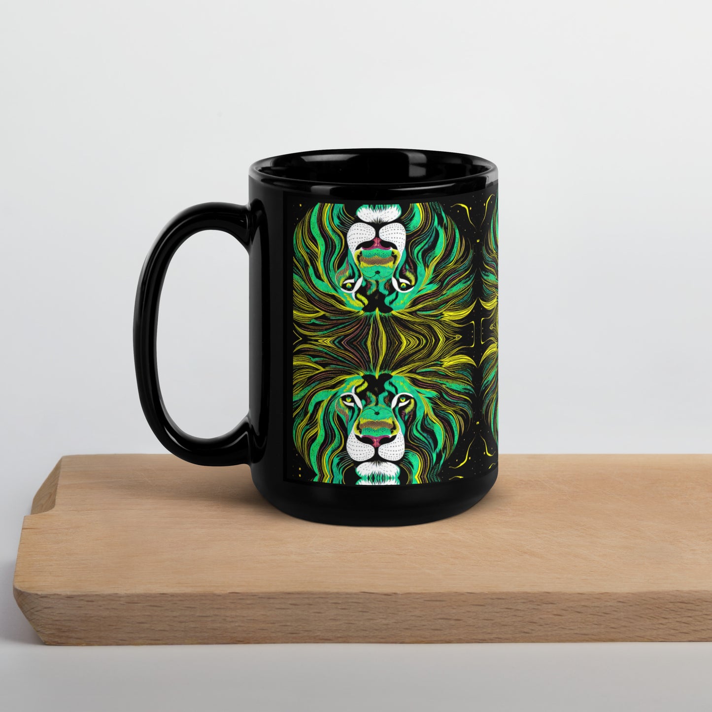 "Are You Lion? Black Glossy Mug
