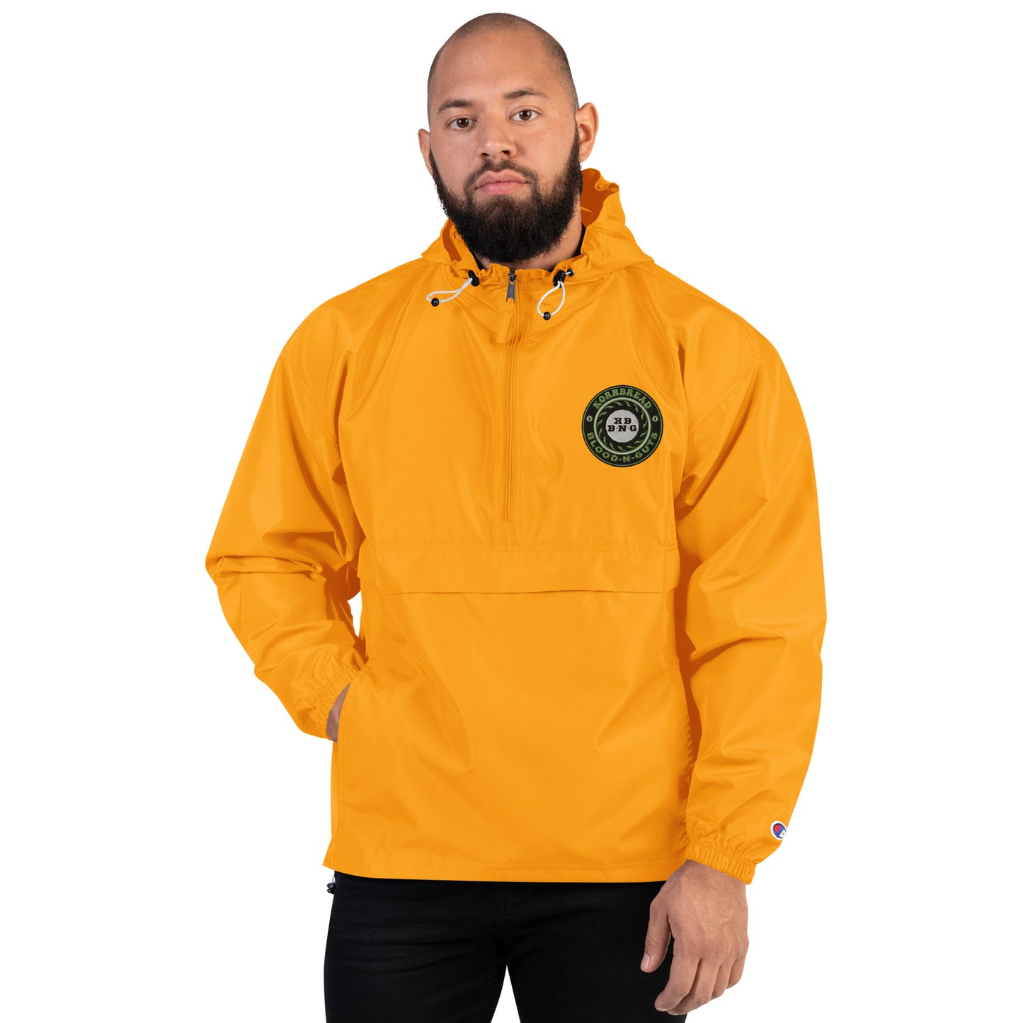 Champion KBBNG Embroidered Badge Packable Jacket (Enlarged Emblem)
