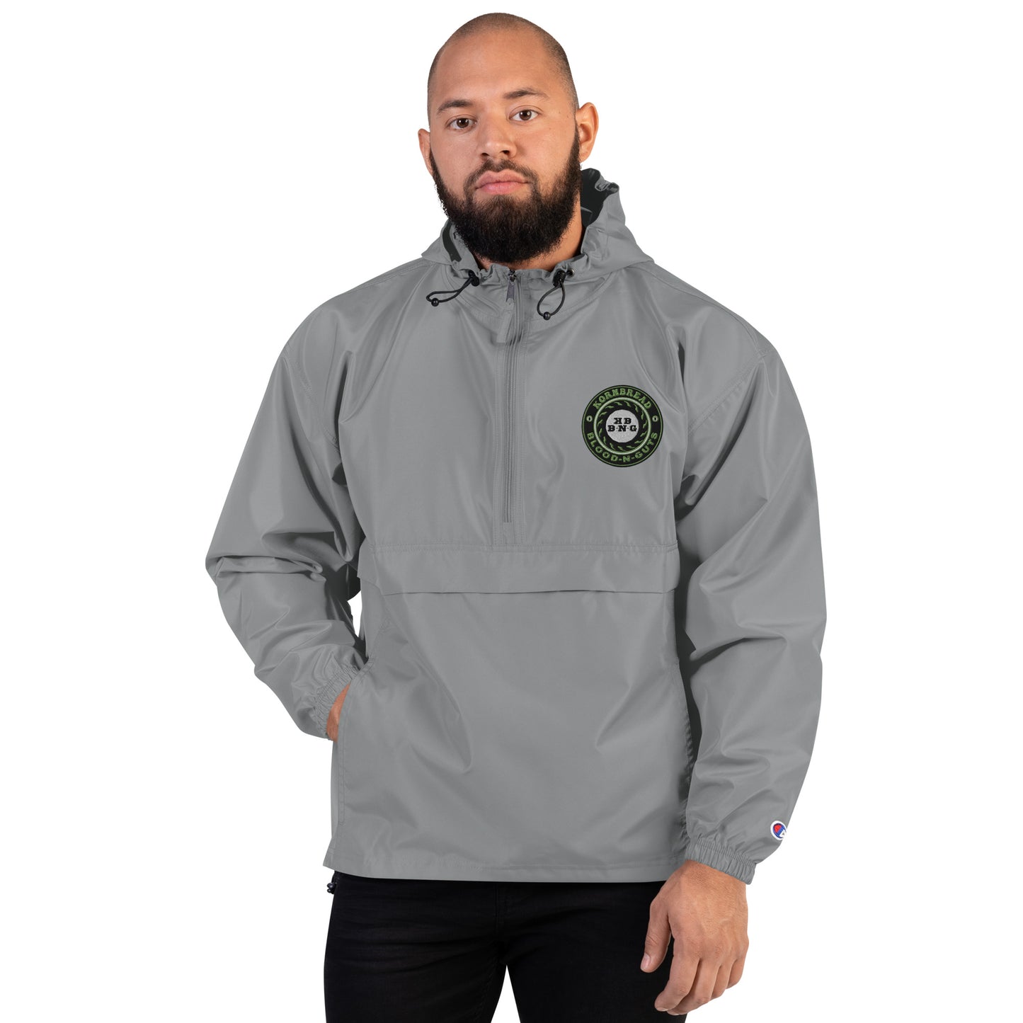 Champion KBBNG Embroidered Badge Packable Jacket (Enlarged Emblem)