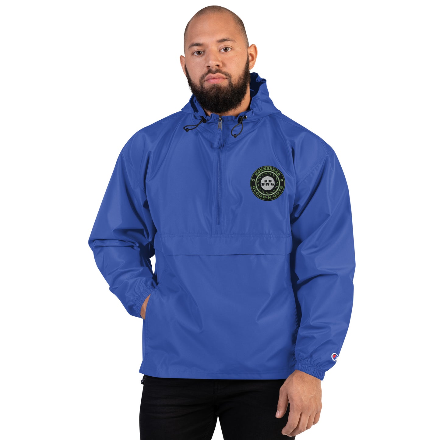 Champion KBBNG Embroidered Badge Packable Jacket (Enlarged Emblem)