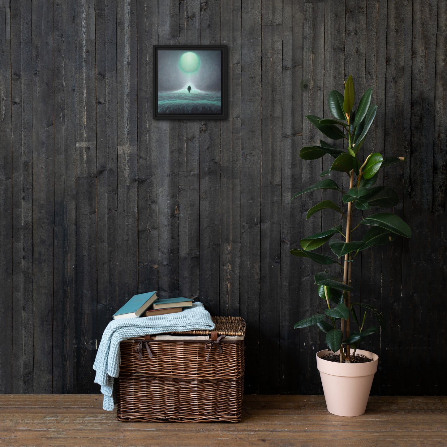 Timid Tundra Framed canvas