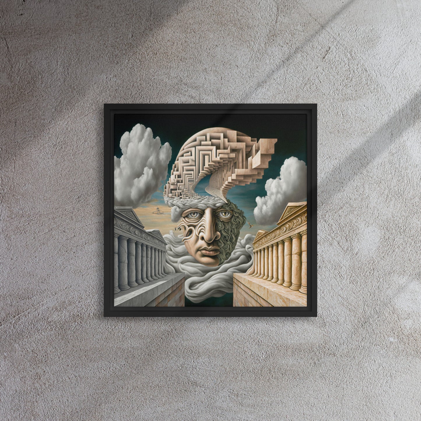 "Anxiety" Framed Canvas